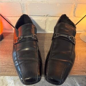 Men's Black Leather Dress Shoes